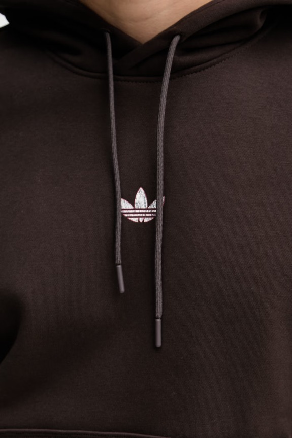 adidas Originals bluza z kapturem męska KC7915 brązowy