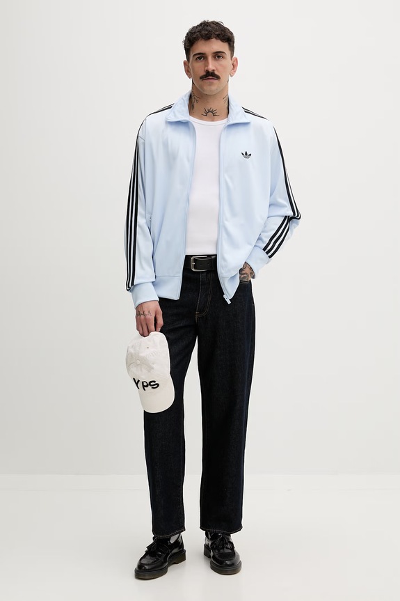 adidas Originals hanorac pentru bărbați Firebird KC7997 albastru SS26