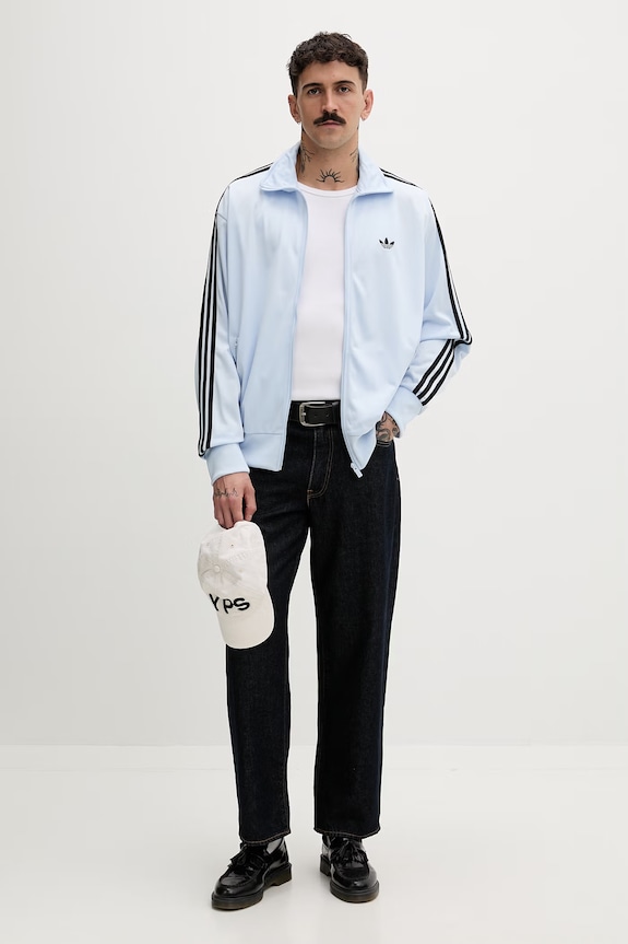 adidas Originals hanorac pentru bărbați Firebird KC7997 albastru SS26