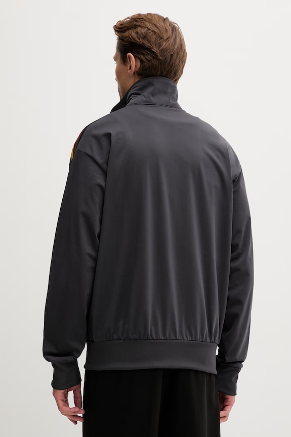 Ρούχα adidas Originals μπλούζα με κουμπιά ανδρική Firebird KD3842 γκρί