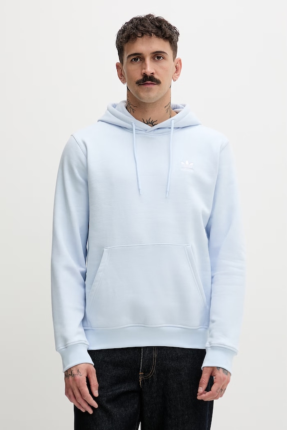 adidas Originals mikina s kapucňou pánska s bavlnou modrá KE1194