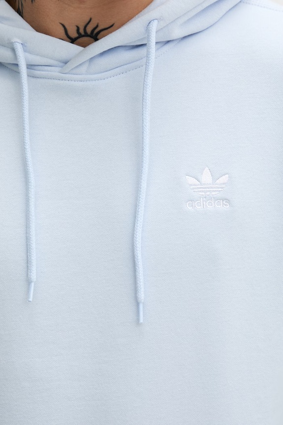 adidas Originals mikina s kapucňou pánska s bavlnou KE1194 modrá