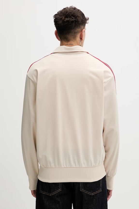 Oblečenie adidas Originals mikina na zips pánska Firebird KE1643 béžová