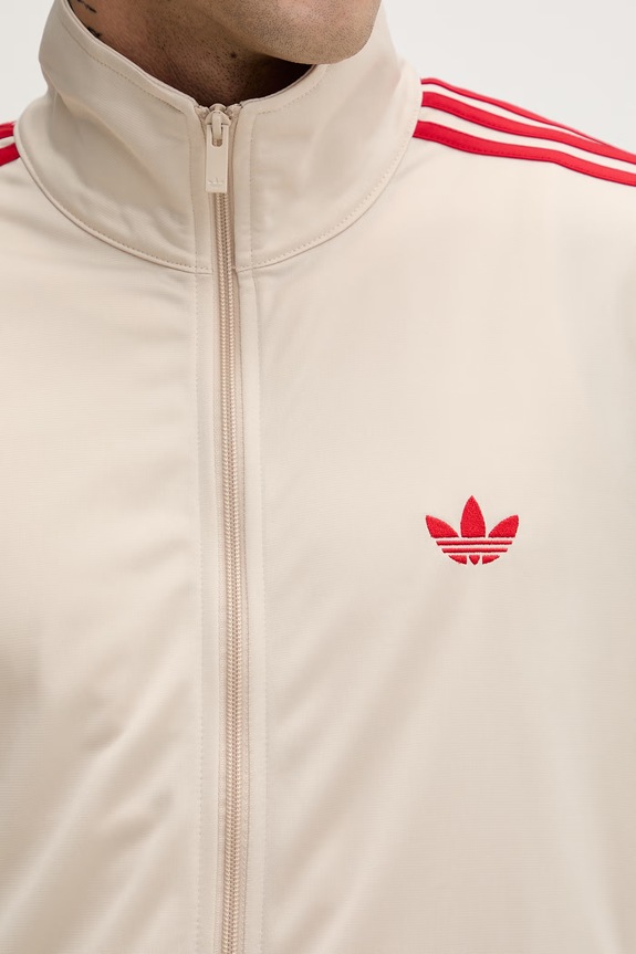 adidas Originals mikina na zips pánska Firebird KE1643 béžová