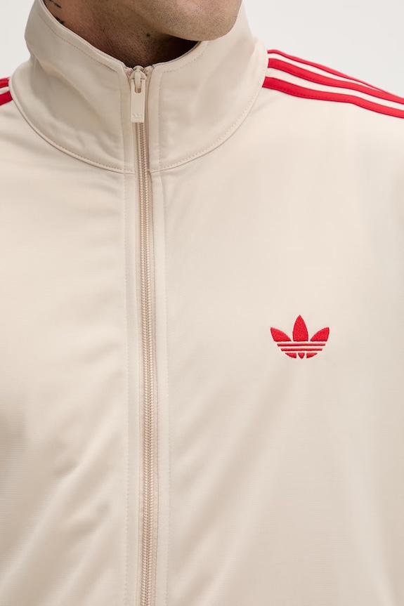 adidas Originals mikina na zips pánska Firebird KE1643 béžová