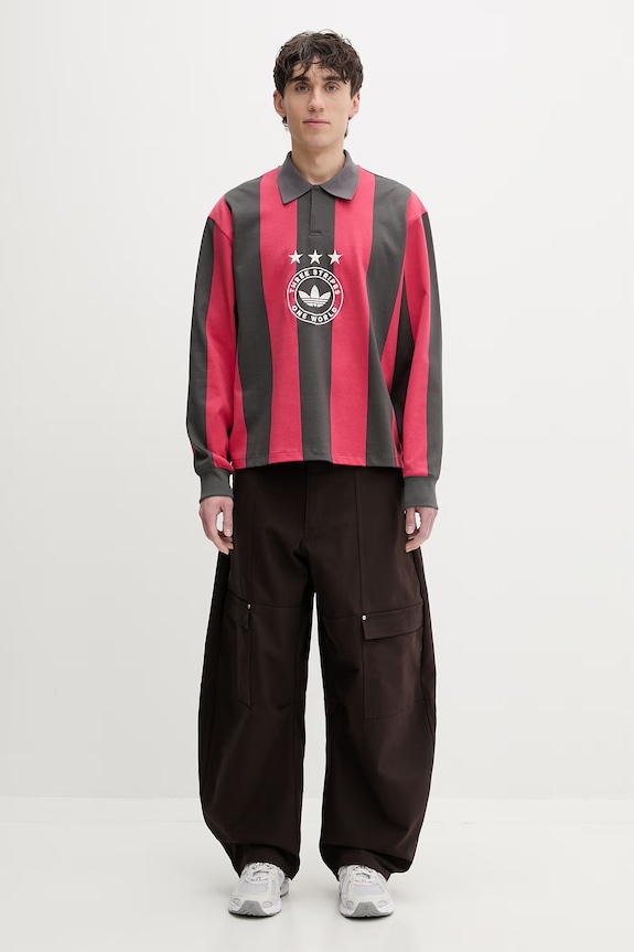 adidas Originals férfi pamut melegítőfelső KU9189 szürke SS26