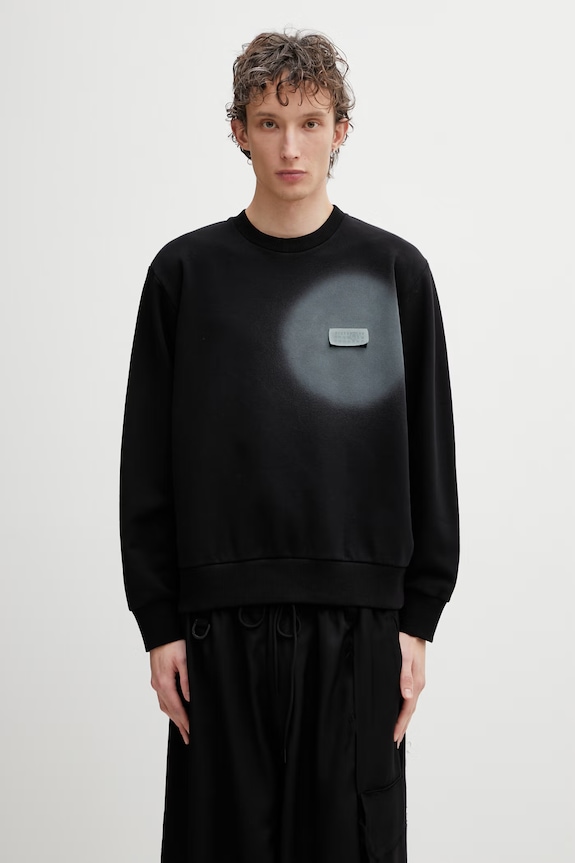 MM6 Maison Margiela felpa da uomo nero SH0GU0037.M25013.900