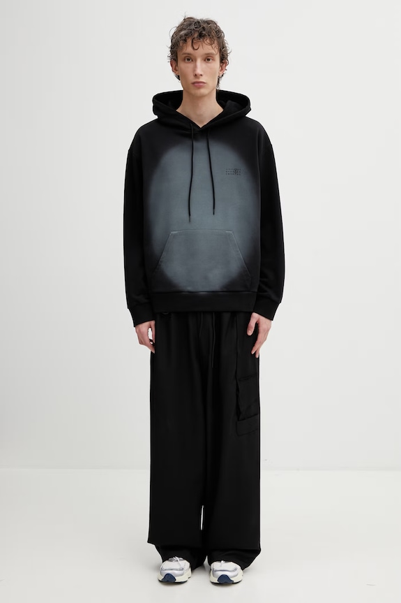 MM6 Maison Margiela felpa con cappuccio da uomo SH0GU0039.M25013.900 nero