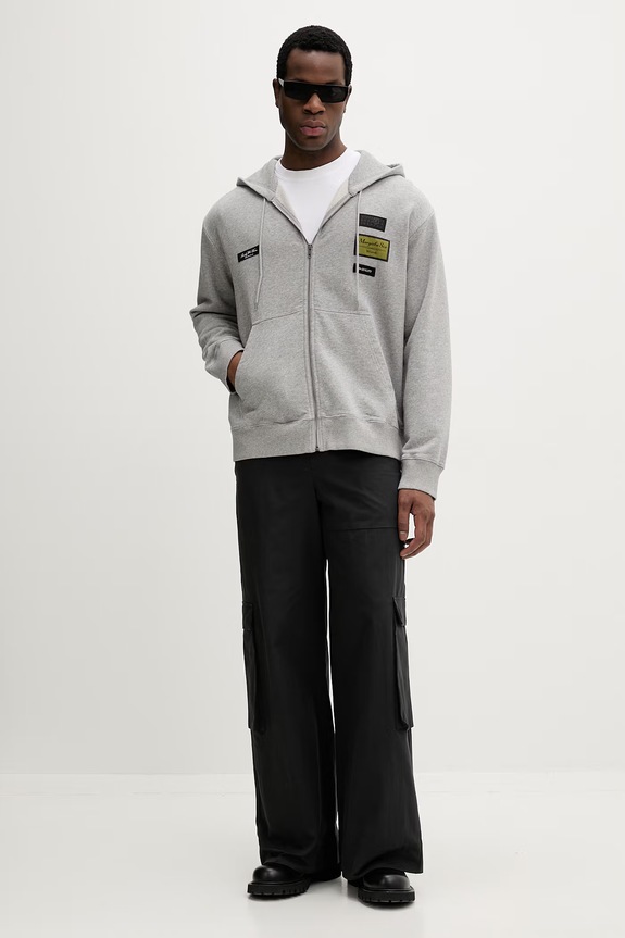 Βαμβακερή μπλούζα MM6 Maison Margiela SH0HG0007.M25025.853M γκρί SS26