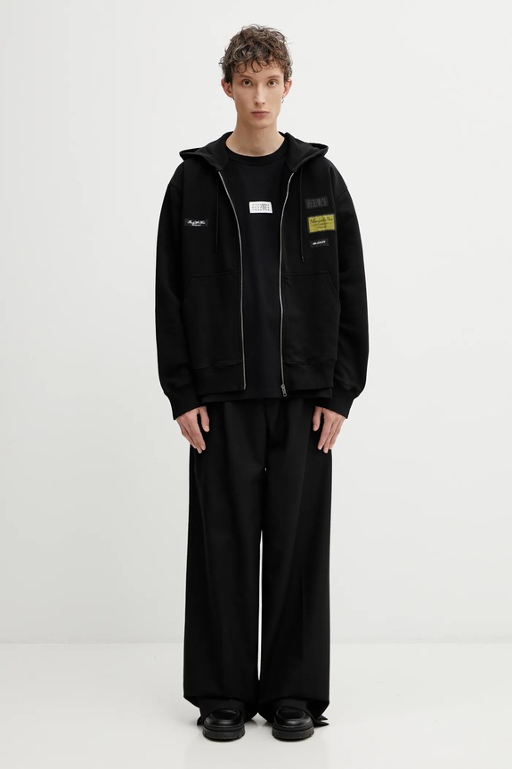 Бавовняна кофта MM6 Maison Margiela SH0HG0007.M25025.900 чорний