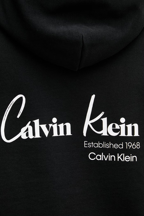 Calvin Klein Jeans Суичър с качулка мъжки памучен LV04RF234G черен