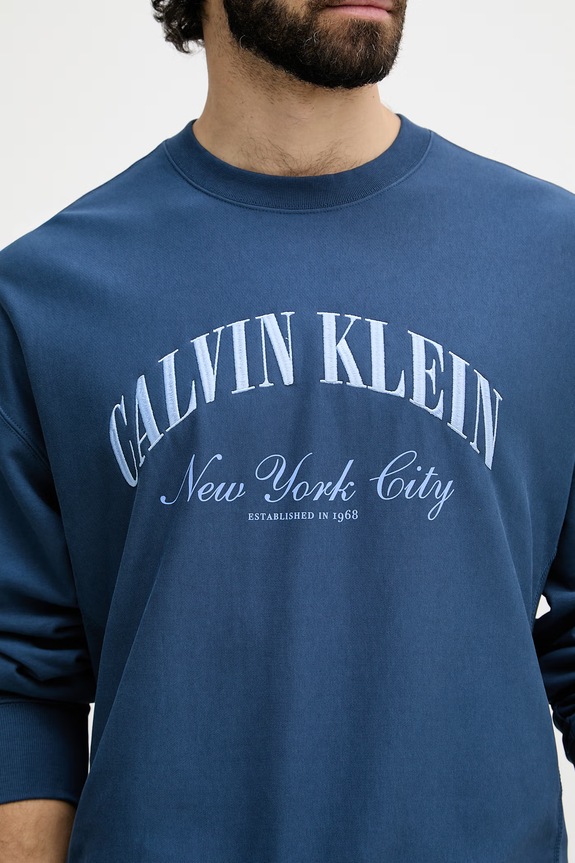 Calvin Klein Jeans mikina pánska LV04RF244G modrá