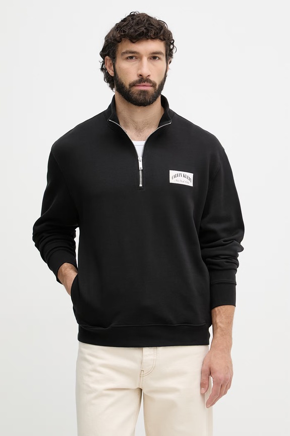 Calvin Klein Jeans hanorac pentru bărbați, din bumbac negru LV04RF293G