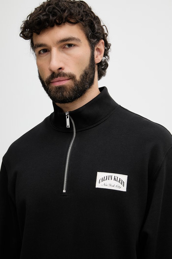 Calvin Klein Jeans hanorac pentru bărbați, din bumbac negru LV04RF293G