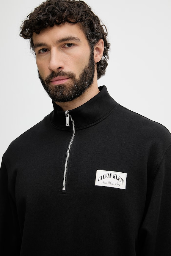 Calvin Klein Jeans hanorac pentru bărbați, din bumbac negru LV04RF293G
