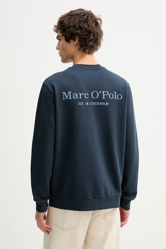 Marc O'Polo hanorac de bumbac print bleumarin 5000012634