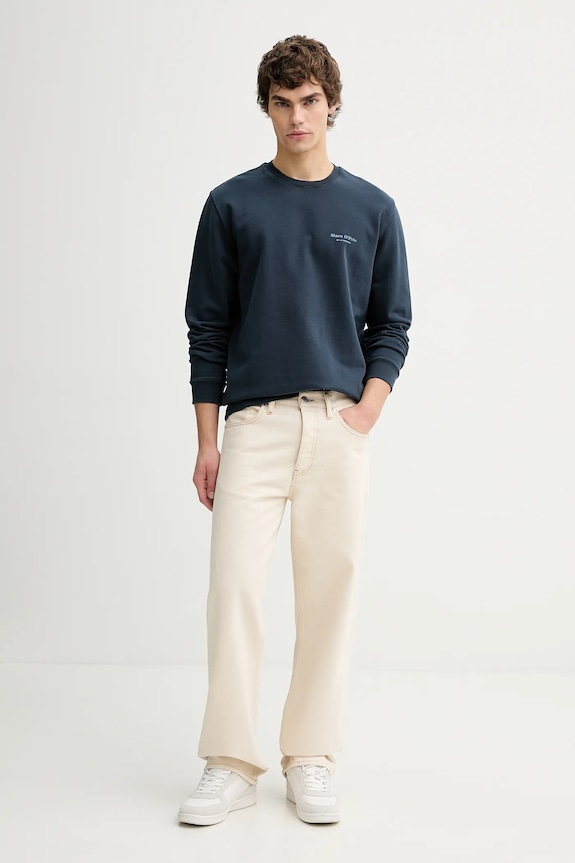 Marc O'Polo hanorac de bumbac 5000012634 bleumarin SS26