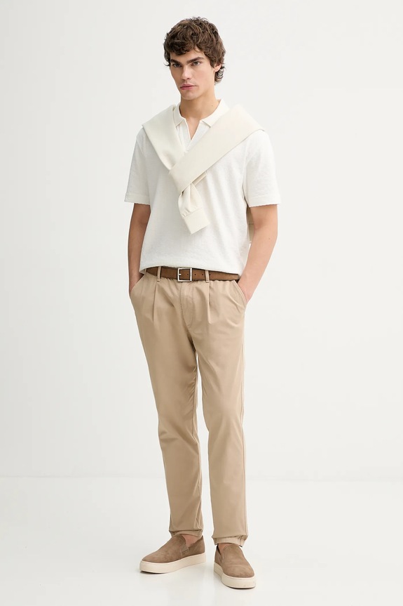 Marc O'Polo hanorac de bumbac 5000012634 bej SS26