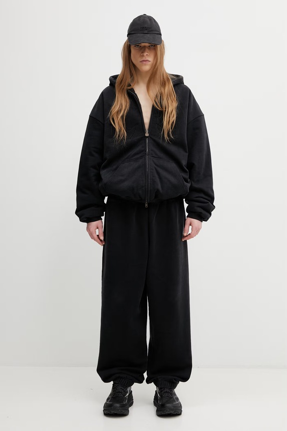 VETEMENTS cotton sweatshirt Embroidered Cross ME76BJ005B black