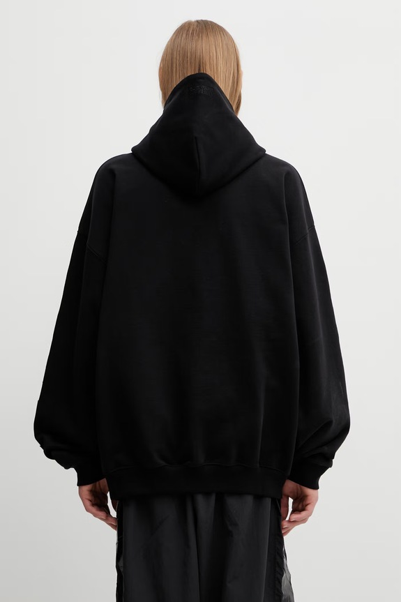 Odzież VETEMENTS bluza Leather Biker Cross ME76ZU267B czarny