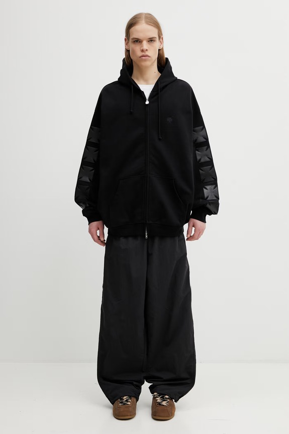 VETEMENTS bluza Leather Biker Cross ME76ZU267B czarny