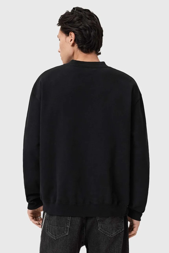 AllSaints hanorac de bumbac XANDER M001NE negru SS26