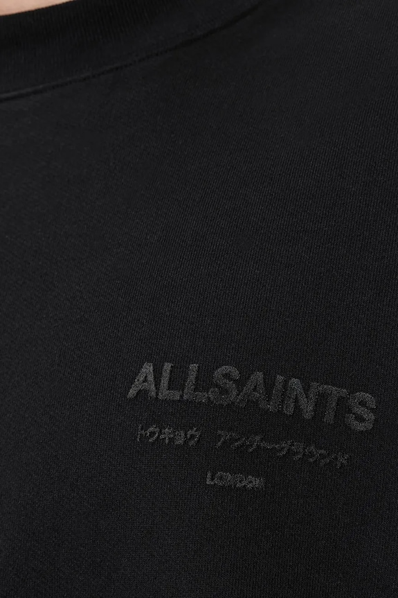 AllSaints hanorac de bumbac XANDER M001NE negru