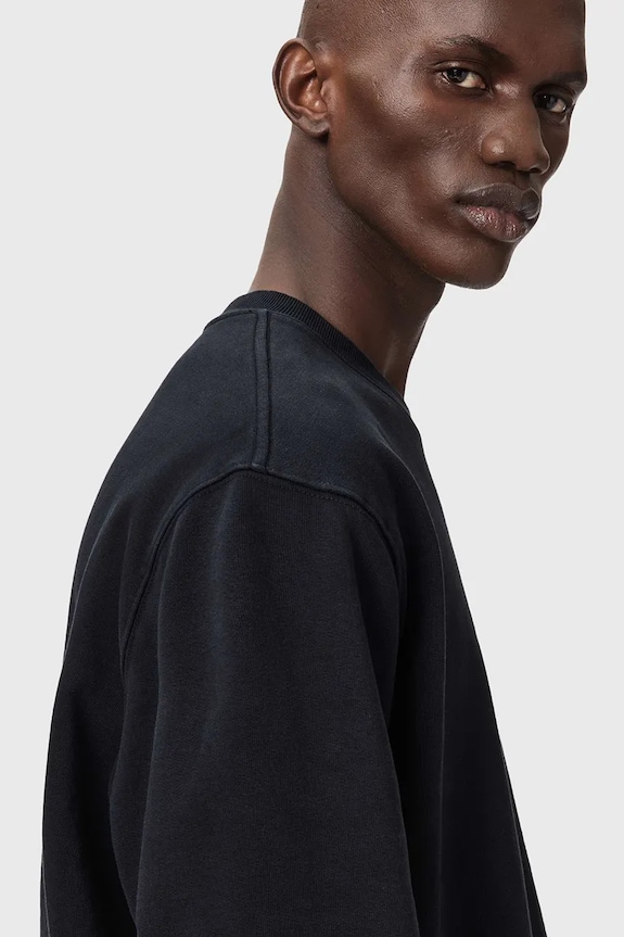 Bavlnená mikina AllSaints LOVER M010NC čierna