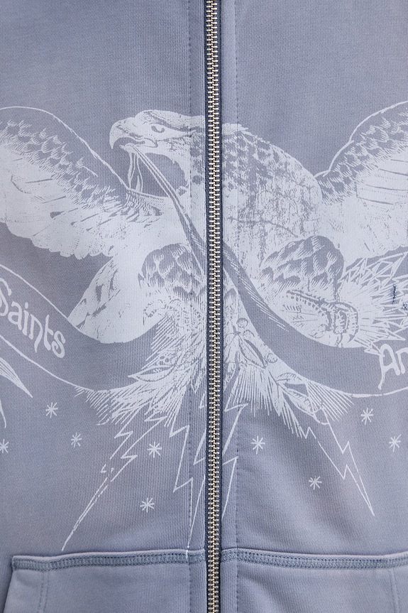 AllSaints felpa in cotone AETERNA M021NE violetto