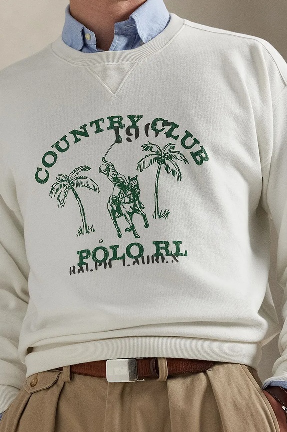 Μπλούζα Polo Ralph Lauren μπεζ 710B13518