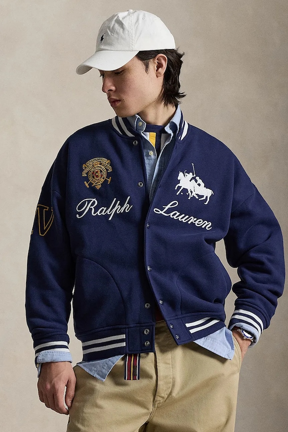Polo Ralph Lauren bluza aplikacja granatowy 710B14220