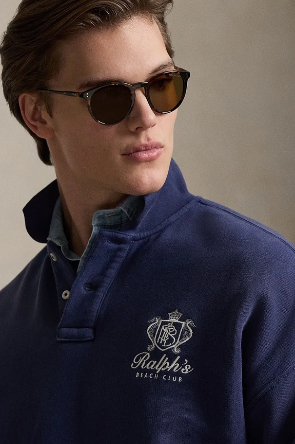 Polo Ralph Lauren bluza męska bawełniana granatowy 710B14568