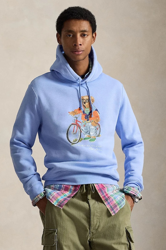 Polo Ralph Lauren bluză print albastru 710B14614