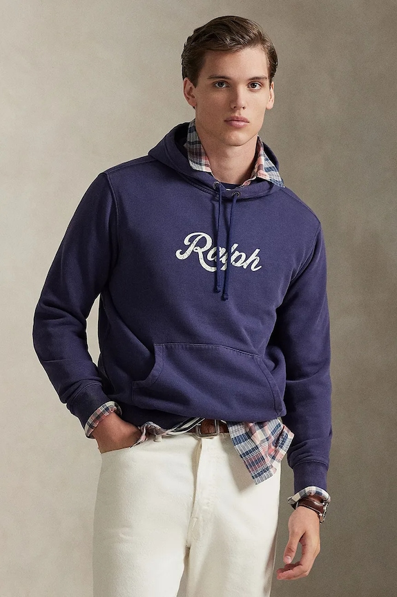Polo Ralph Lauren bluza z kapturem fioletowy 710A13054