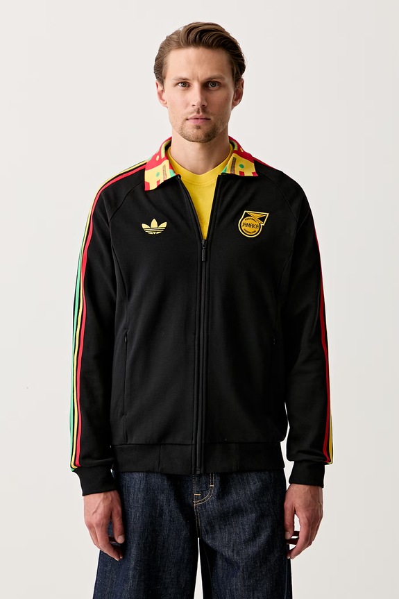 adidas Originals Hanorac cu fermoar bărbați JFF A OG JK negru JY5207