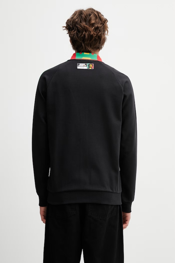 Ρούχα adidas Originals μπλούζα με κουμπιά Ανδρική JFF A OG JK JY5207 μαύρο