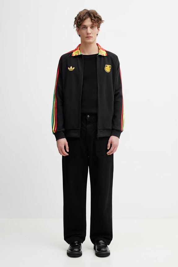 adidas Originals JFF A OG JK hanorac cu fermoar bărbați JY5207 negru