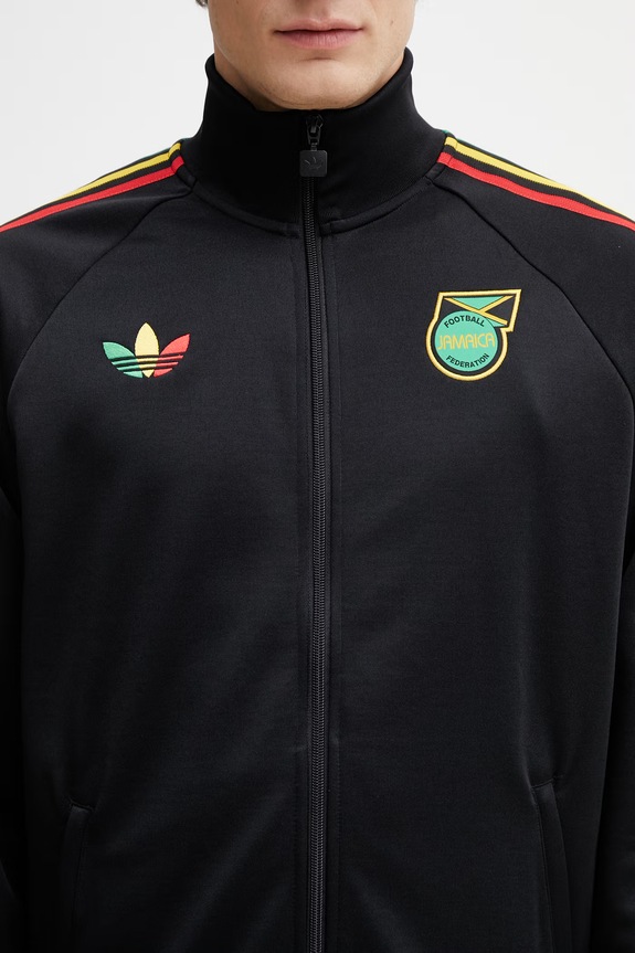 adidas Performance JFF OG TT Felpa con cerniera da uomo nero JY5225