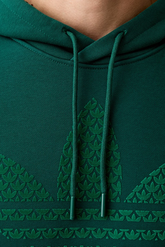 adidas Originals hanorac cu glugă pentru bărbați cu bumbac MONOGRAM HD KD0403 verde
