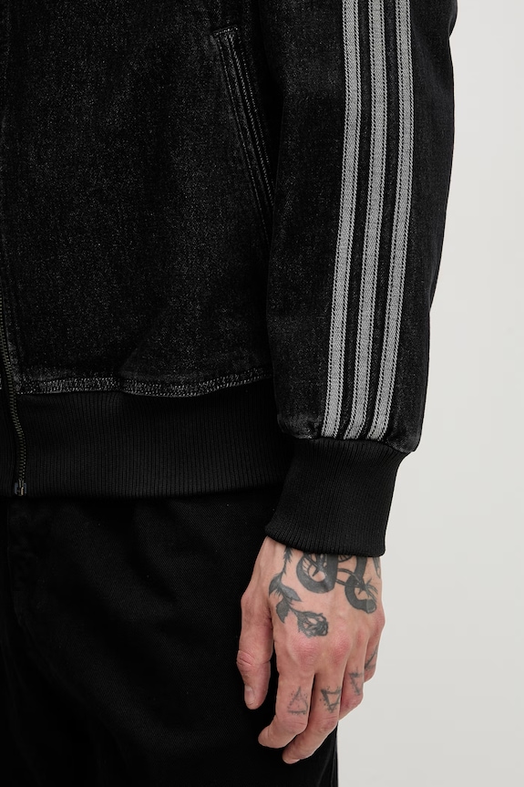 adidas Originals hanorac pentru bărbați, din denim DENIM FB TT KD1516 negru