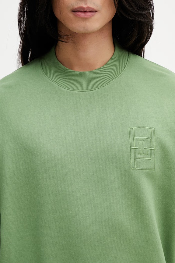 Lacoste men's sweatshirt with cotton green SH1682
