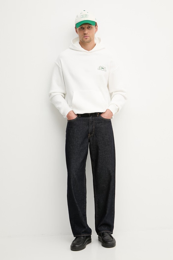 Lacoste felpa con cappuccio in cotone da uomo SH2196 bianco SS26