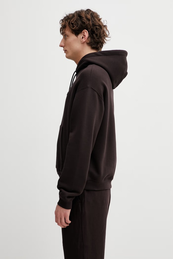 Pamučna dukserica Lacoste SH7741 smeđa SS26