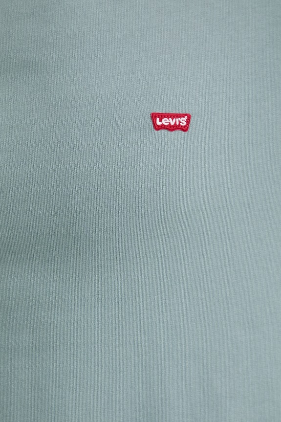 Βαμβακερή μπλούζα Levi's THE ORIGINAL HM HOODIE 34581.0060 τιρκουάζ
