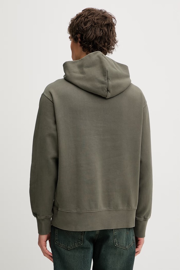 Oblačila Pulover Levi's THE AUTHENTIC HOODIE A8435.0040 zelena