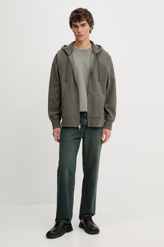 Μπλούζα Levi's AUTHENTIC FULL ZIP A9265.0007 πράσινο SS26