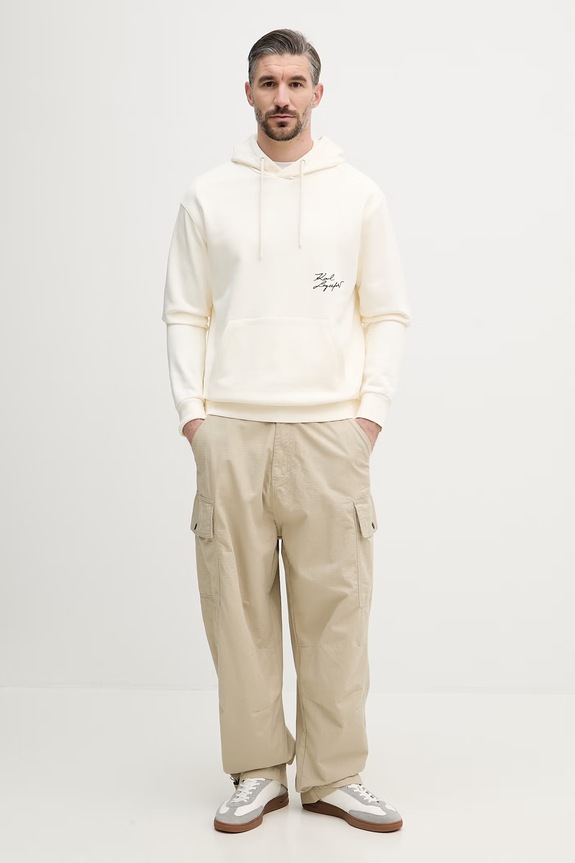 Karl Lagerfeld kapucnis melegítőfelső férfi 562900.705114 bézs SS26