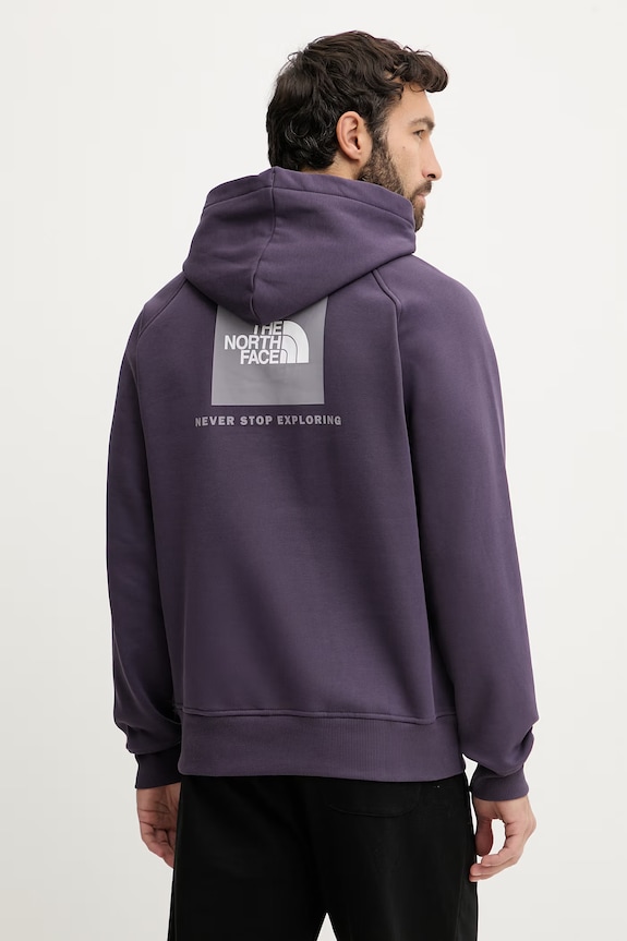 Odzież The North Face bluza Raglan Redbox NF0A89F9G5O1 fioletowy