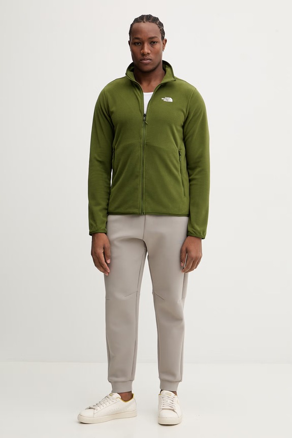 Fleecová mikina The North Face NF0A8D0RBRI1 zelená SS26