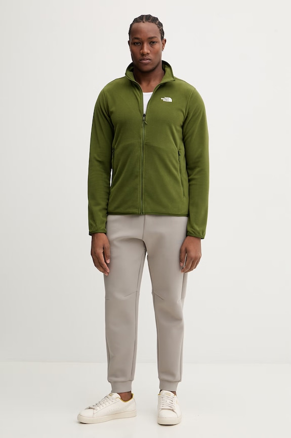 Fleecová mikina The North Face NF0A8D0RBRI1 zelená SS26